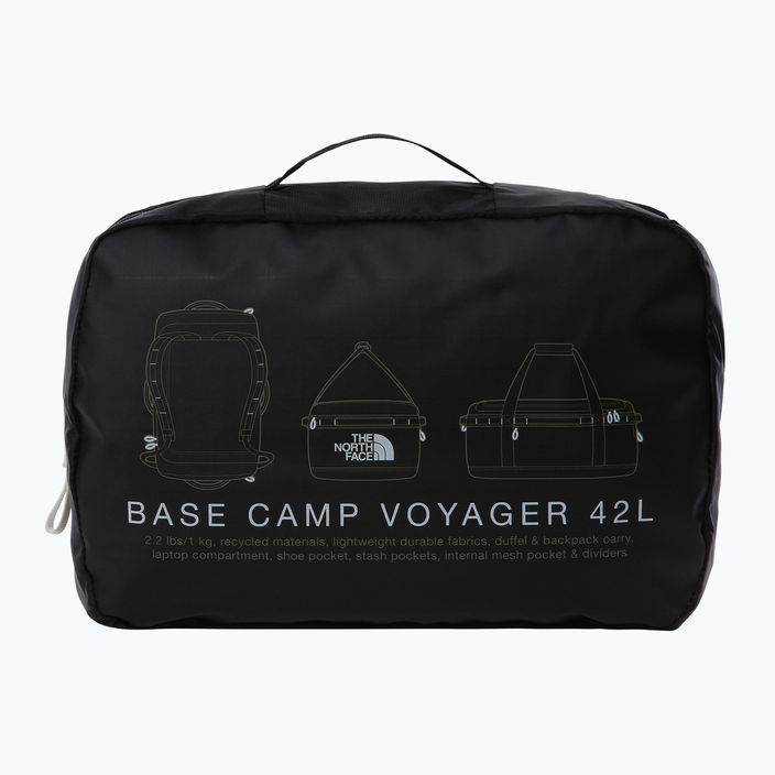 The North Face Base Camp Voyager Duffel 42 l black/white/npf travel bag 5