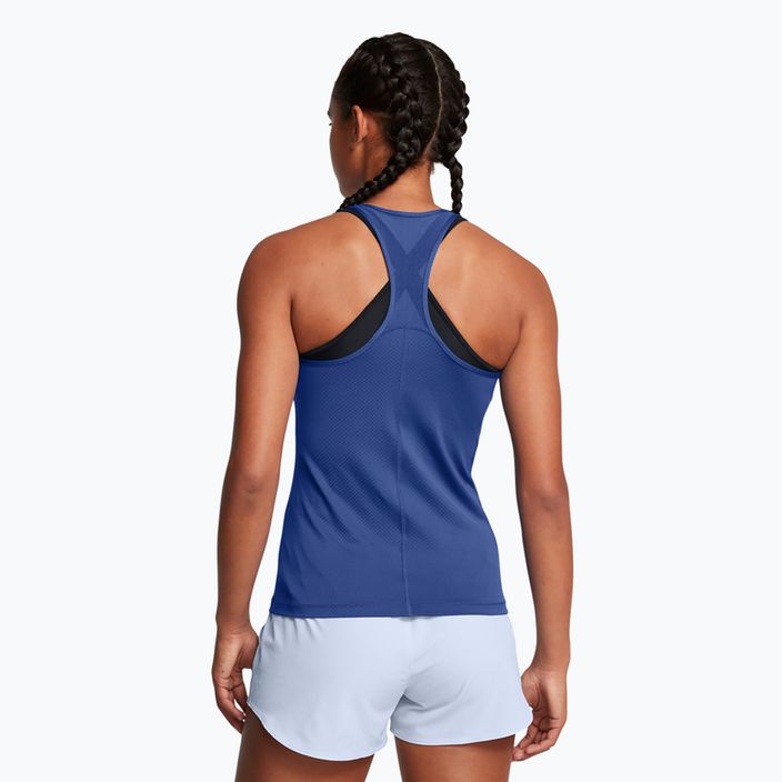 Under Armour HeatGear Armour Racer tech blue/white women's training tank top 2