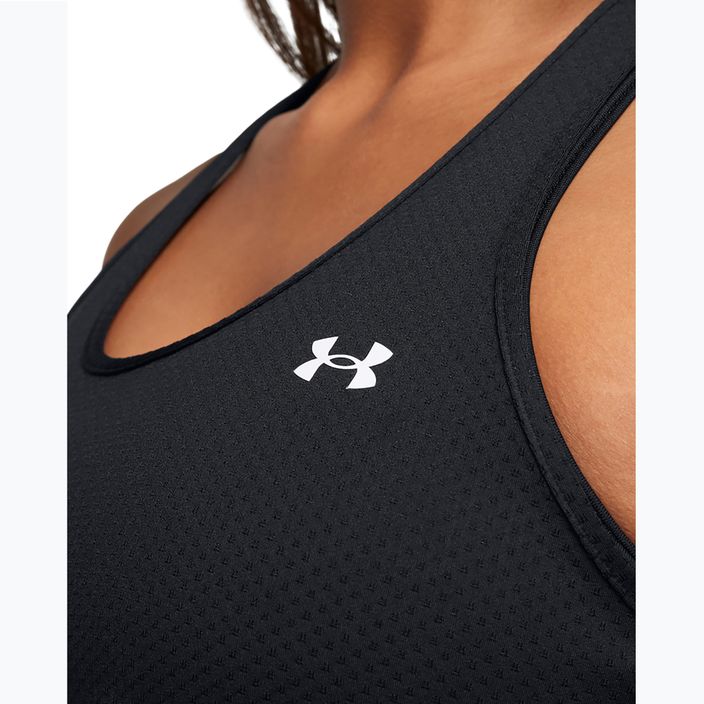 Under Armour HeatGear Armour Racer black/white women's training tank top 3