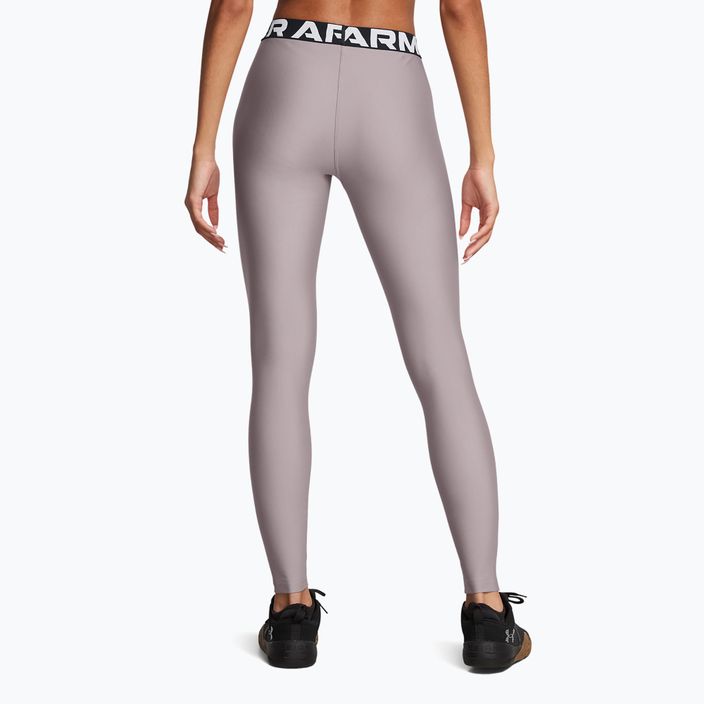 Under Armour HeatGear tetra gray/white women's training leggings 3