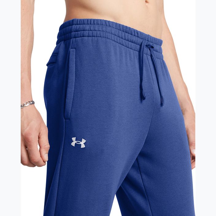 Under Armour men's Rival Fleece Joggers tech blue/white trousers 3