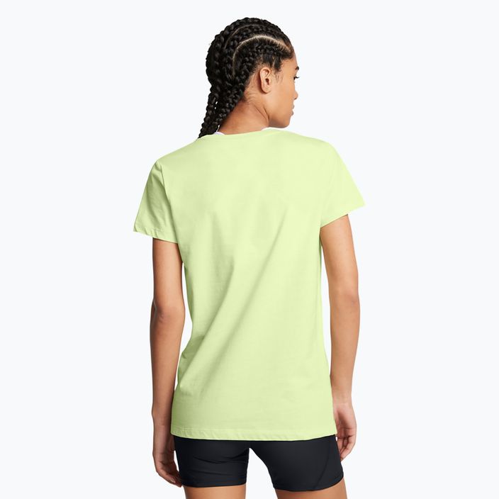 Under Armour women's Rival Logo t-shirt tetro green/white 2