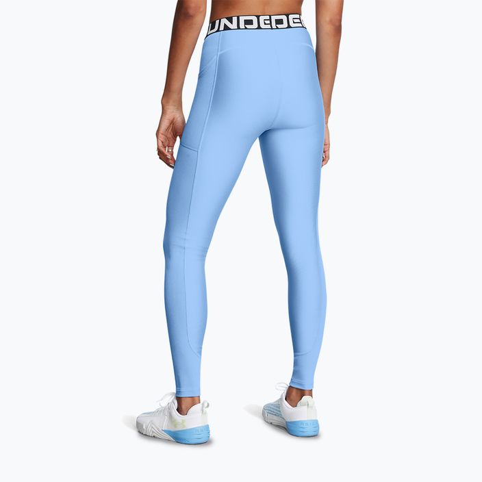 Under Armour women's training leggings horizon blue/white 3