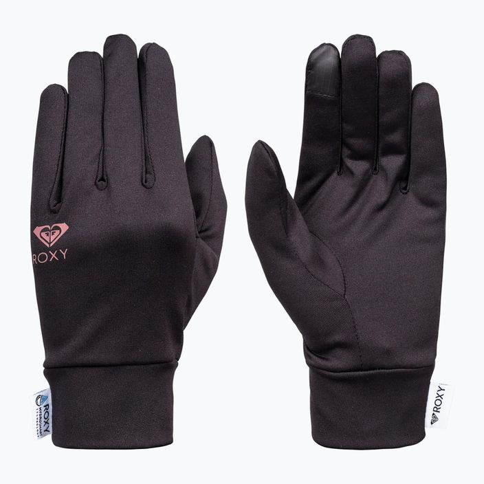 Women's snowboard gloves ROXY Hydrosmart Liner 2021 true black 6