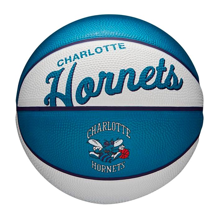 Wilson NBA Team Retro Mini Charlotte Hornets basketball WTB3200XBCHA size 3 3