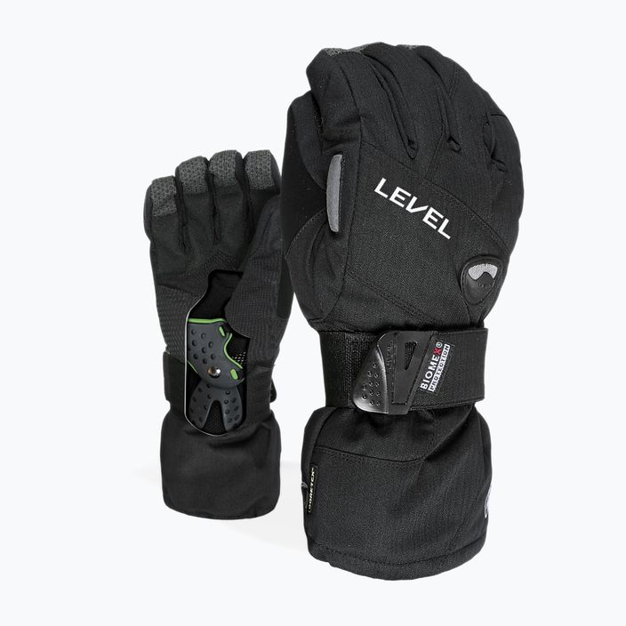 Men's Level Half Pipe Gore Tex snowboard gloves black 1011 7