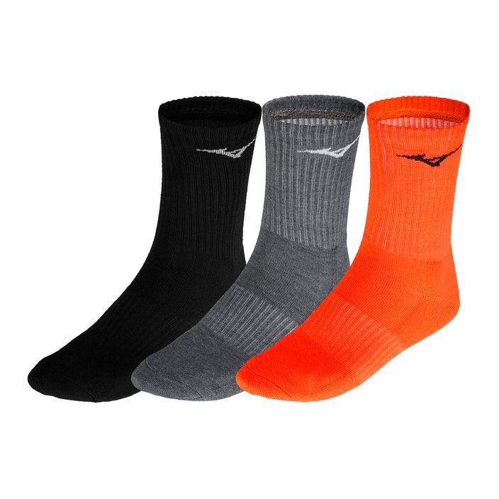 Mizuno Training running socks 3 pairs Black/Melange/Soleil 32GX2505Z96 2
