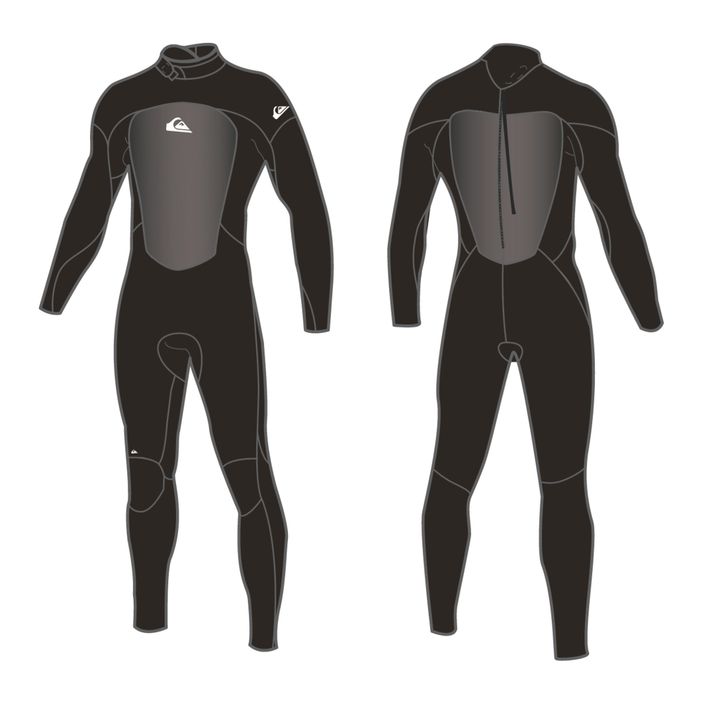 Quiksilver men's 5/4/3 Prologue wetsuit black EQYW103174 2