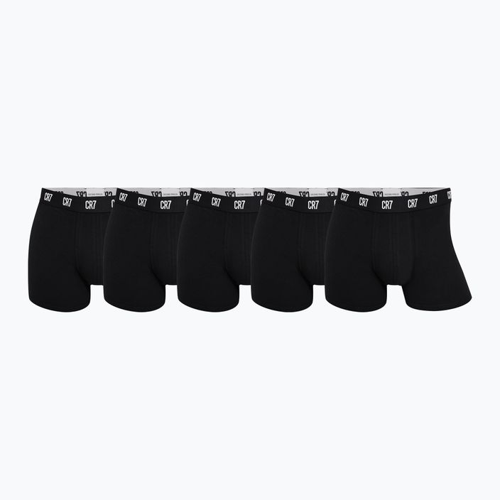 Men's CR7 Basic Trunk boxer shorts 5 pairs black/white