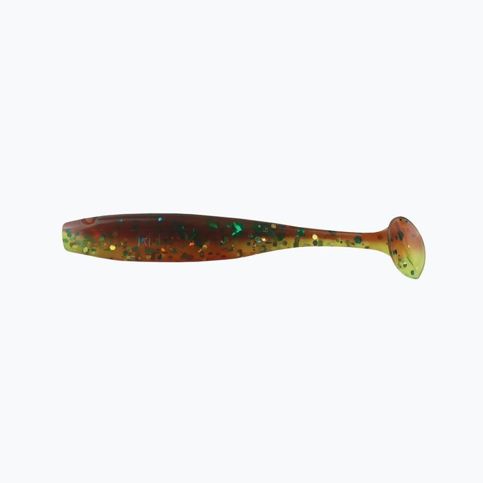 Relax Bass 2.5 Laminated rubber lure 4 pcs chartreuse-silver glitter BAS25