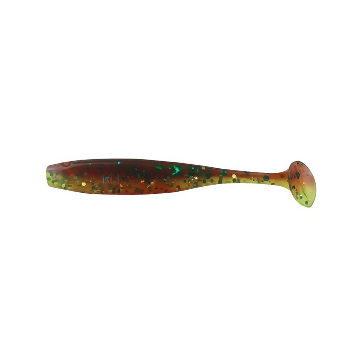 Relax Bass 2.5 Laminated rubber lure 4 pcs chartreuse-silver glitter BAS25 2