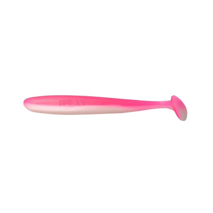 Rubber bait Relax Bass 3 Laminated 4 pcs. pink white pearl BAS3 2