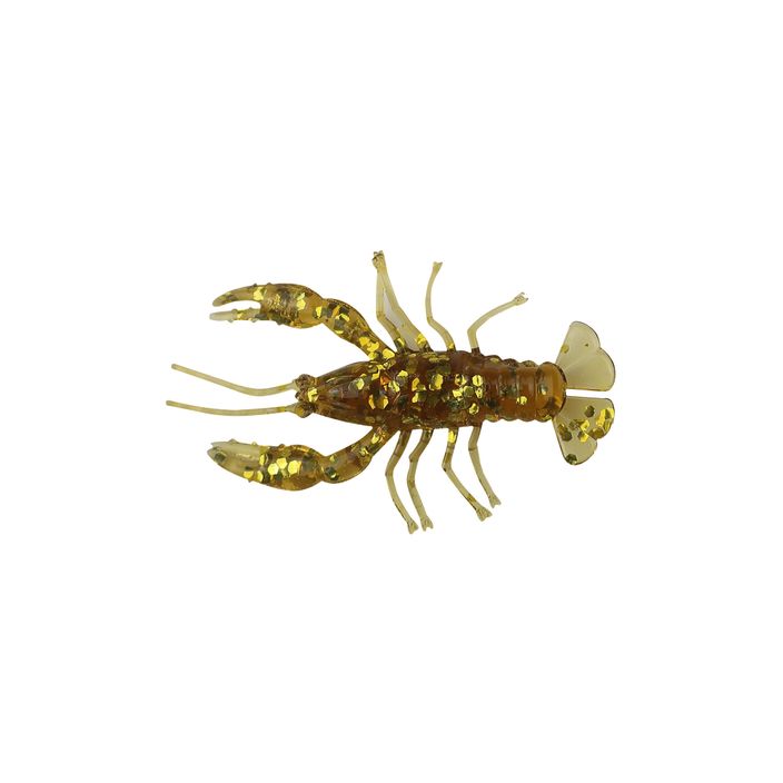 Rubber bait Relax Crawfish 1 Standard 8 pcs rootbeer-gold glitter CRF1-S 2