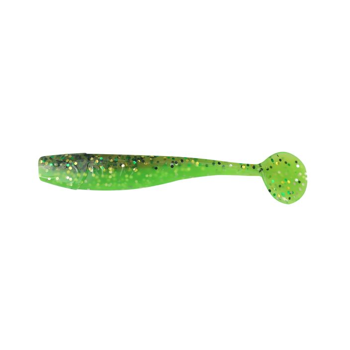Relax Kingshad 3 Laminated rubber lure 4 pcs baby bass lime-silver glitter KS3 2