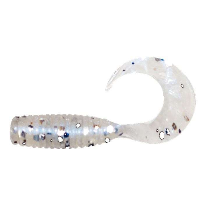 Rubber bait Relax Twister VR1 Standard 8 pcs blue pearl silver black glitter VR1-TS 2