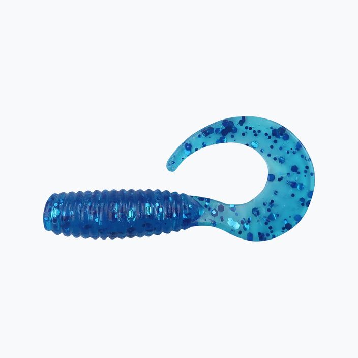 Rubber bait Relax Twister VR1 Standard 8 pcs pylo blue glitter VR1-TS