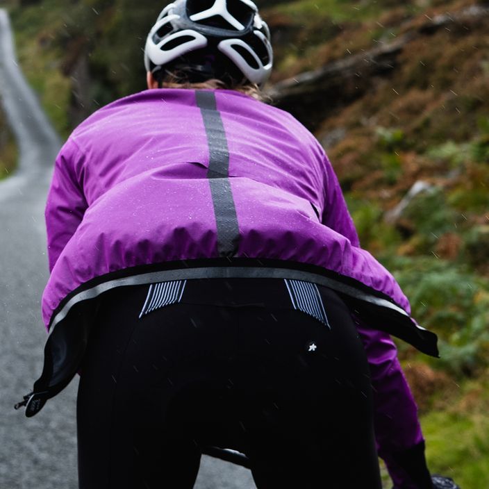 Women's cycling jacket ASSOS Dyora RS Rain purple 12.32.372.4B 6