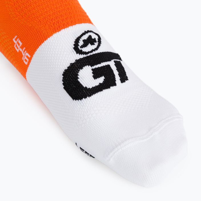 ASSOS GT C2 children's cycling socks orange P13.60.700.3E 3