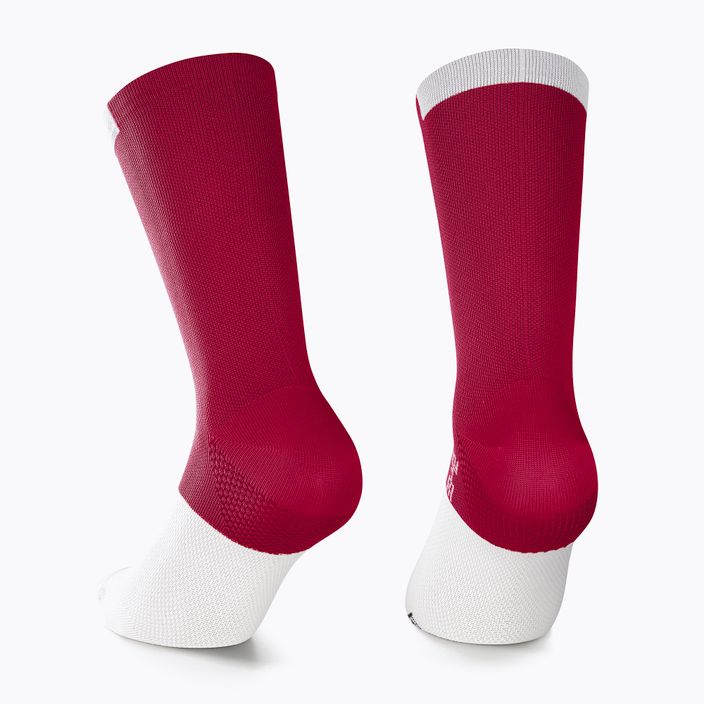 ASSOS GT C2 red/white cycling socks P13.60.700.4M.0 2