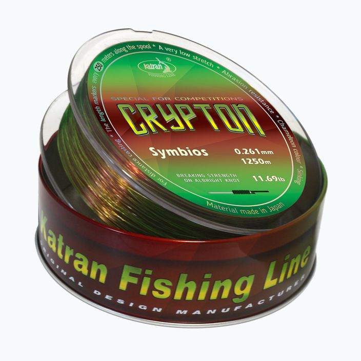 Katran Crypton Symbios green-brown carp fishing line 2