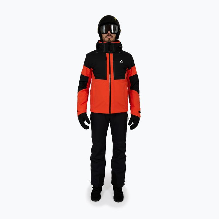 Men's ski jacket Fischer Semmering red tomato 2