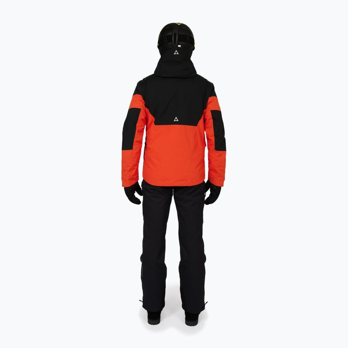 Men's ski jacket Fischer Semmering red tomato 3