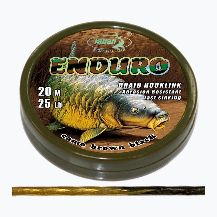 Katran Enduro Braided Carp Hook Links brown