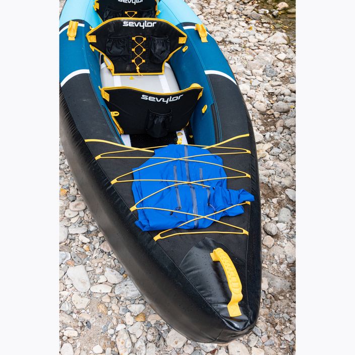 Sevylor Montreal blue/black 3-person inflatable kayak 12