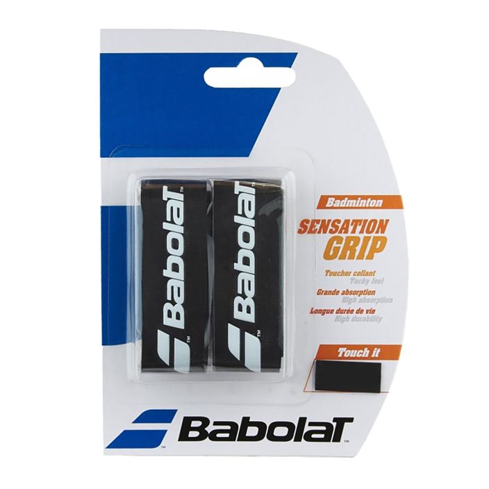 Babolat Grip Sensation badminton racket wraps 2 pcs black. 2