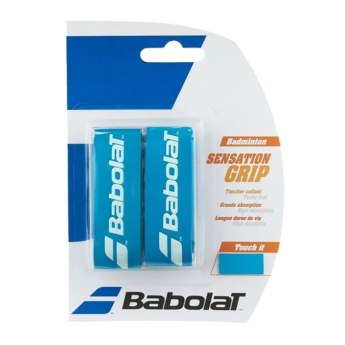 Babolat Grip Sensation badminton racket wraps 2 pcs blue. 2