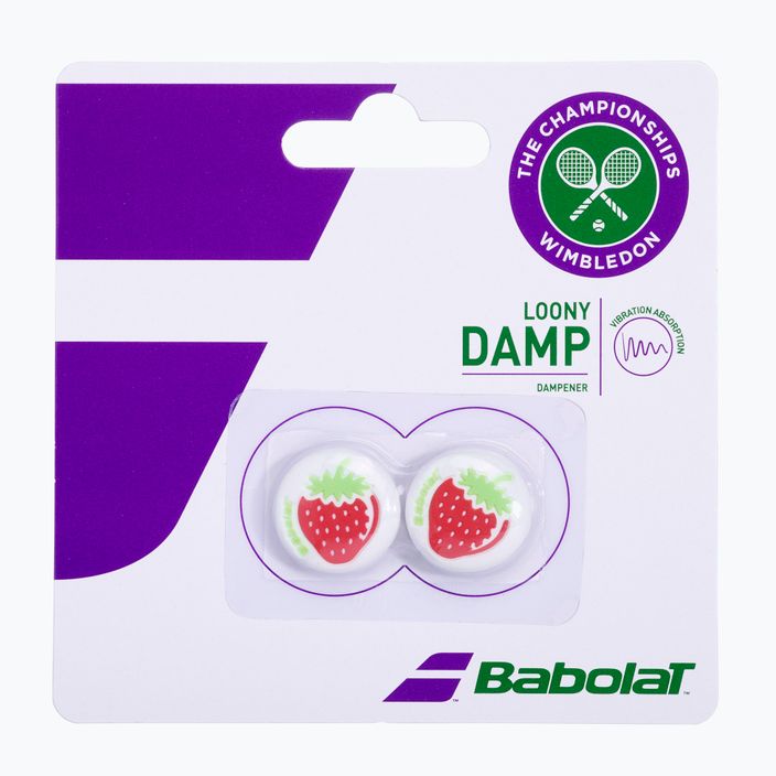 Babolat Strawberry Dampener Wimbledon 2 pcs red and white 700045 2