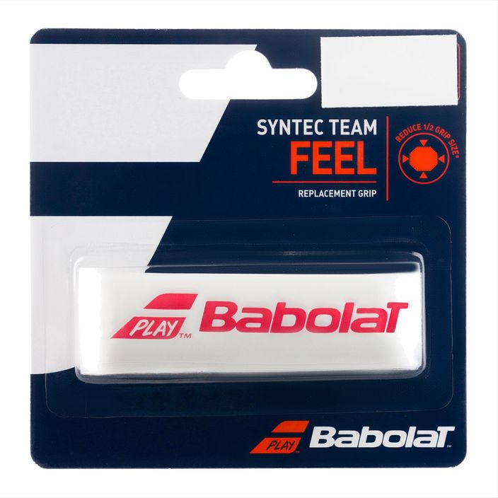 Babolat Syntec Team Grip tennis racket wrap red and white 670065 2