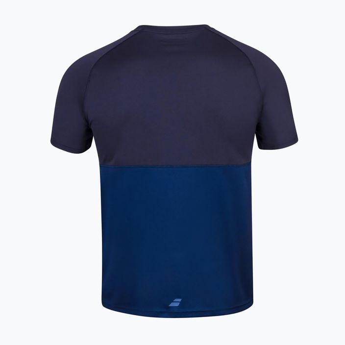 Men's Babolat Play Crew Neck estate blue tennis shirt 2