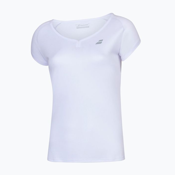 Babolat women's tennis shirt Play Cap Sleeve white/white