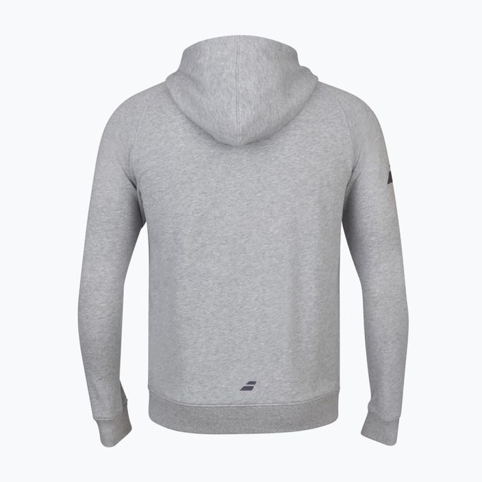 Men's Babolat Exercise Hooded Tennis Sweatshirt Grey 4MP1121 2