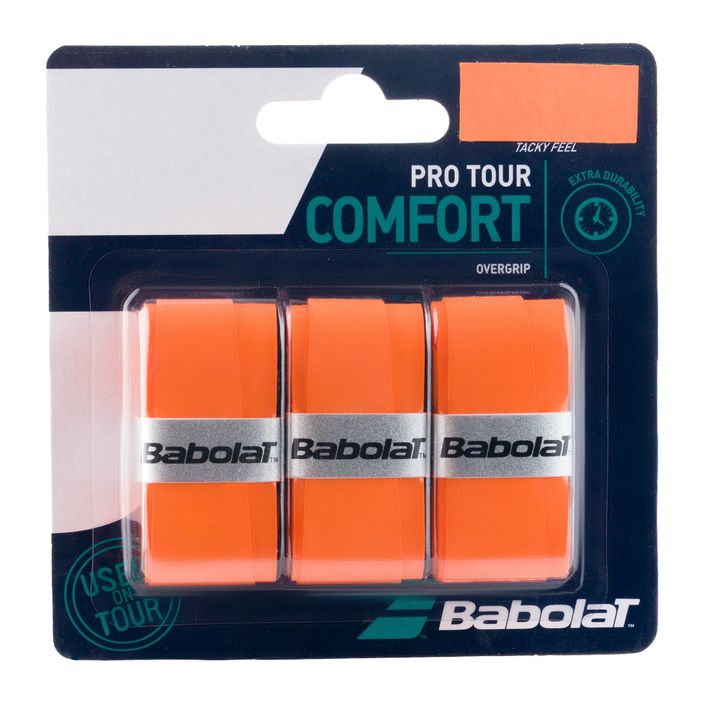 Babolat Pro Tour tennis racket wraps 3 pcs orange 653037 2