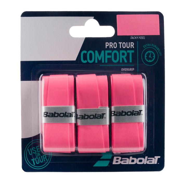 Babolat Pro Tour tennis racket wraps 3 pcs pink 653037 2
