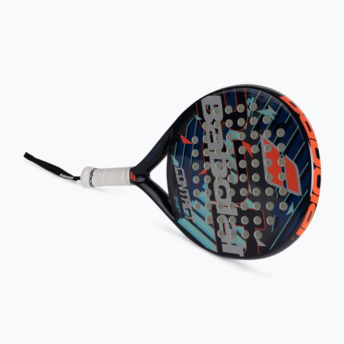 The racket is Babolat Contact blue/red 185911 2