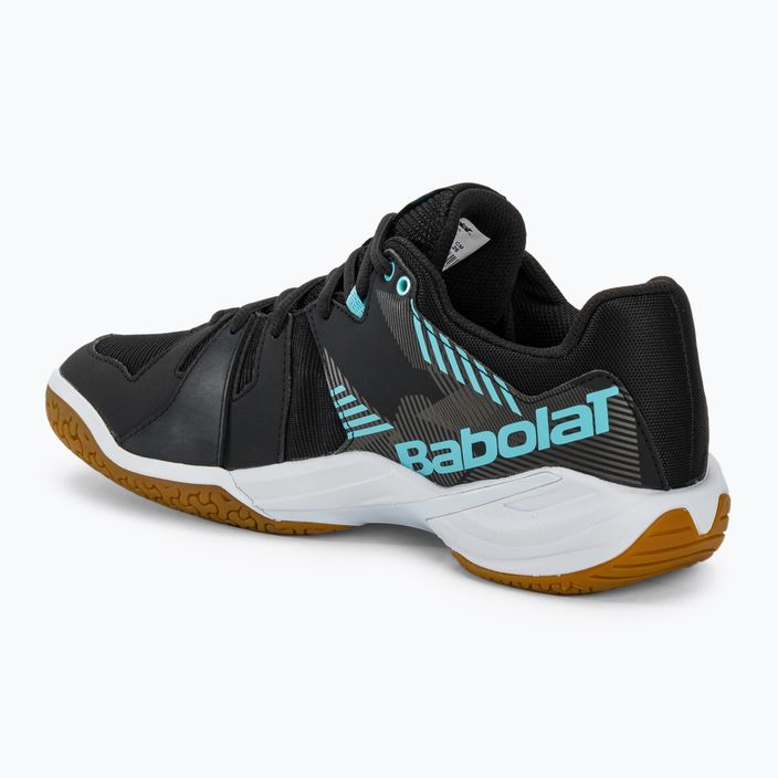 Babolat Shadow Spirit men's badminton shoes black/light blue 3
