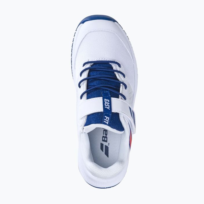 Babolat Pulsion All Court Kid tennis shoes white/estate blue 14
