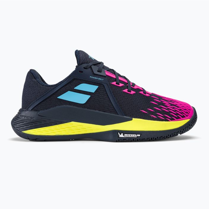 Babolat Propulse Fury 3 All Court men's tennis shoes dark blue/pink aero 2