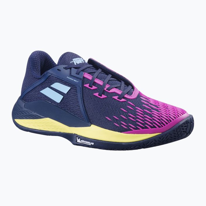 Babolat Propulse Fury 3 All Court men's tennis shoes dark blue/pink aero 8