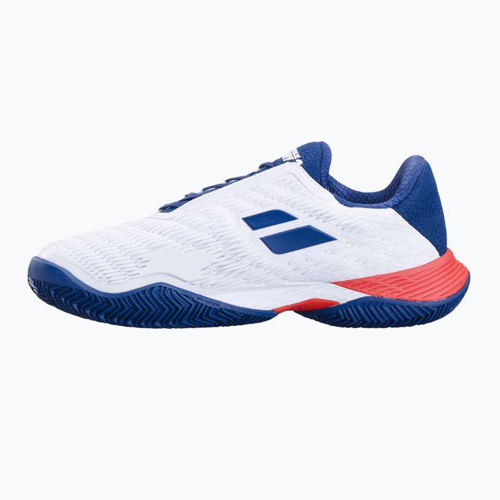 Babolat Propulse Fury 3 Clay white/estate blue men's tennis shoes 10