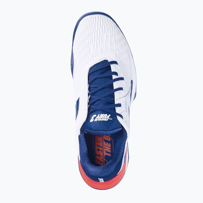 Babolat Propulse Fury 3 Clay white/estate blue men's tennis shoes 11
