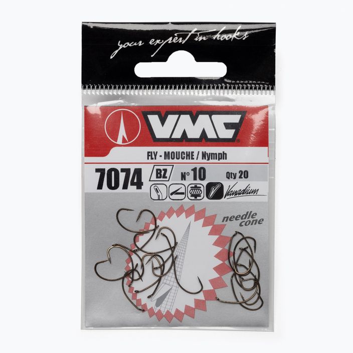 VMC Special Nymph 20 spinning hooks brown 7074BZ