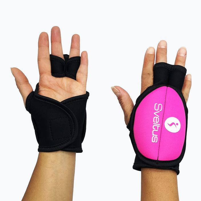 Sveltus Pilox black/pink wrist weights 5