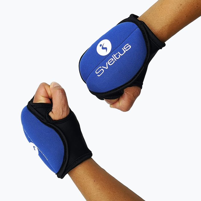 Sveltus Pilox wrist weights black/blue 6