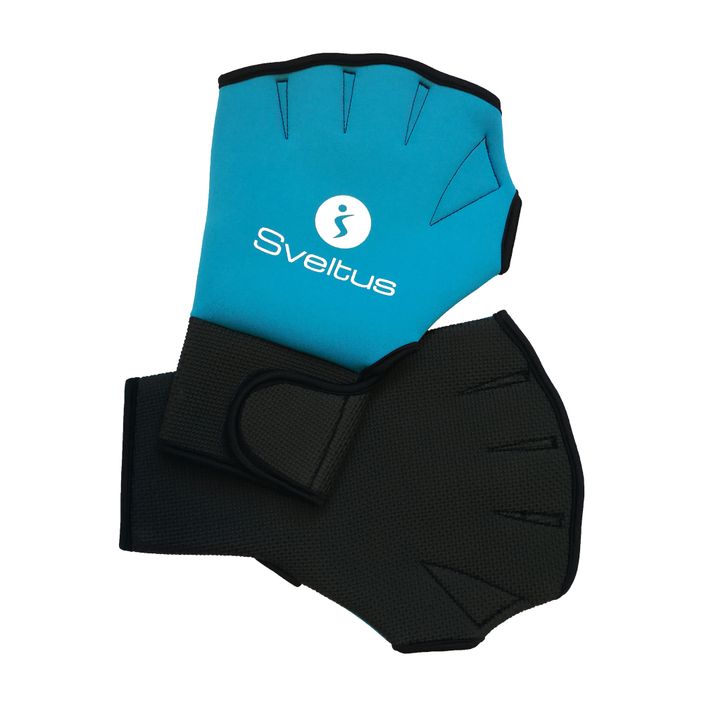 Sveltus aquafitness gloves 1840 aqua black/blue 2