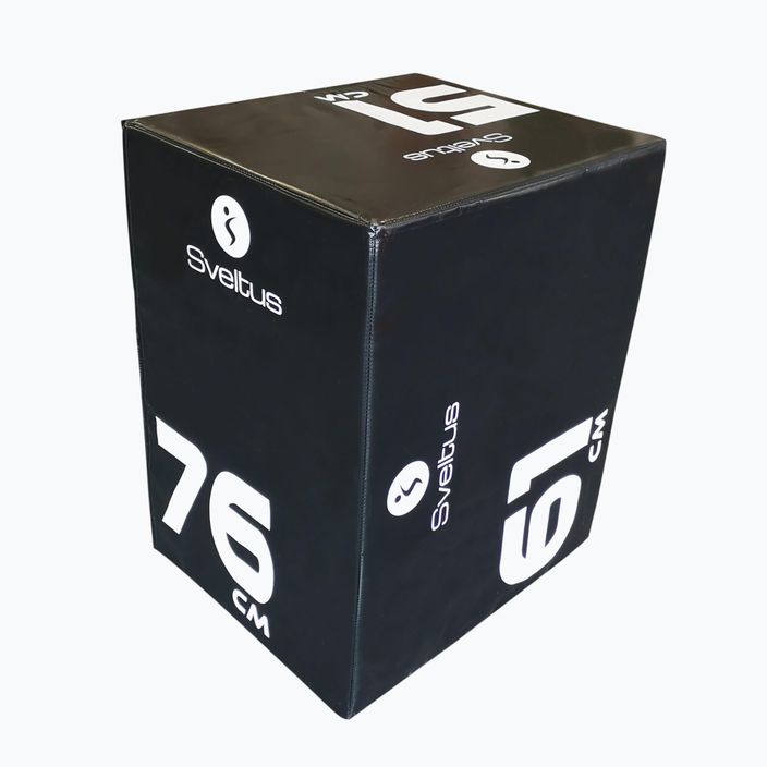Sveltus Soft Plyobox 3in1 foam plyometric box black 4600 2