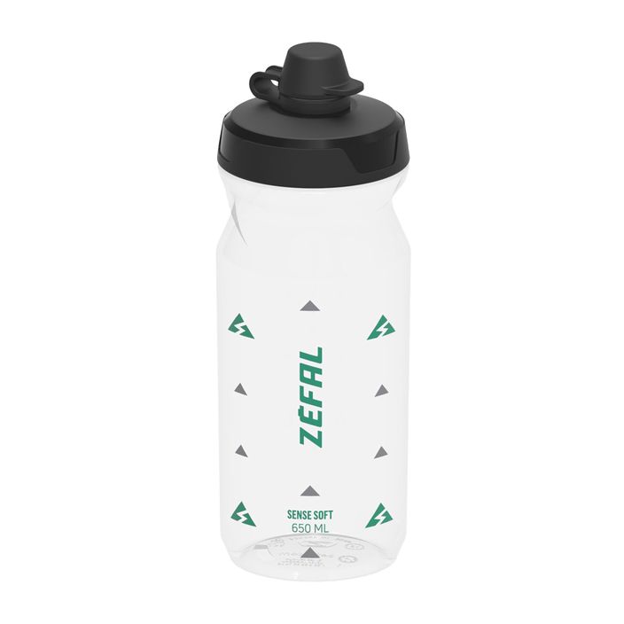 Zefal Sense Soft 65 No-Mud 650 ml translucent bike bottle 2